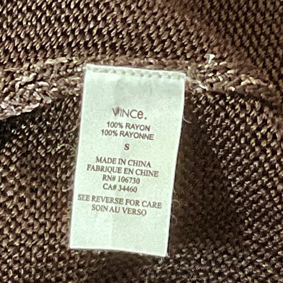 Vince Rayon Scoop Neck Drop Shoulder Sweater - Picture 6 of 7